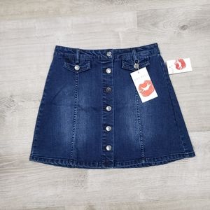 Junior Jean Skirt  Sz 7 NWT